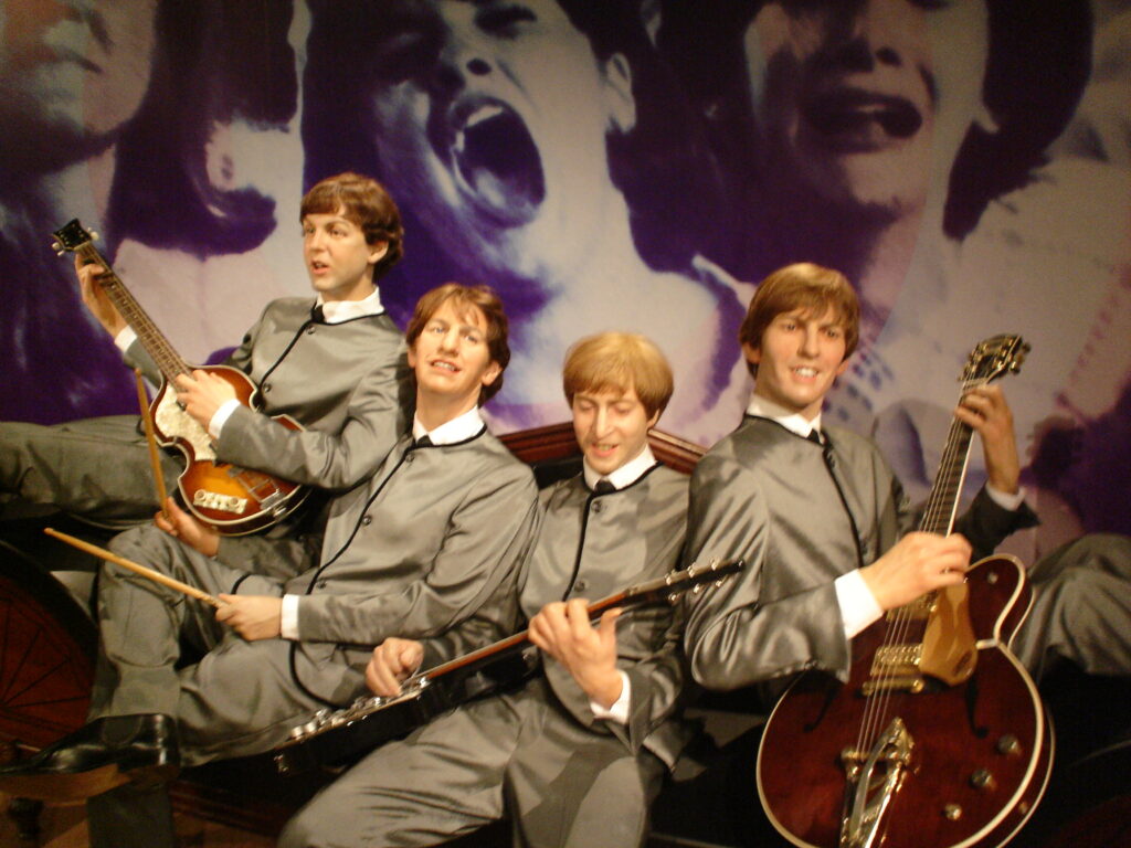 The Beatles wax figures in Hong Kong