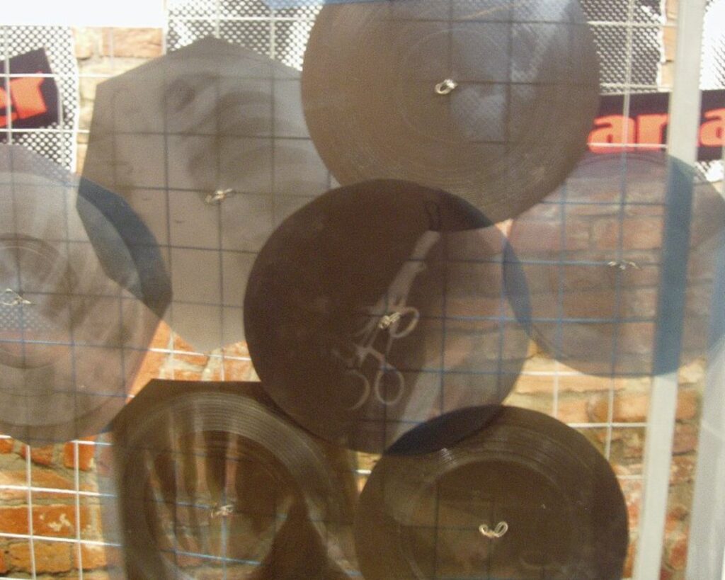 A selection of "ribs", illicit 78rpm recordings cut into X-ray film stock