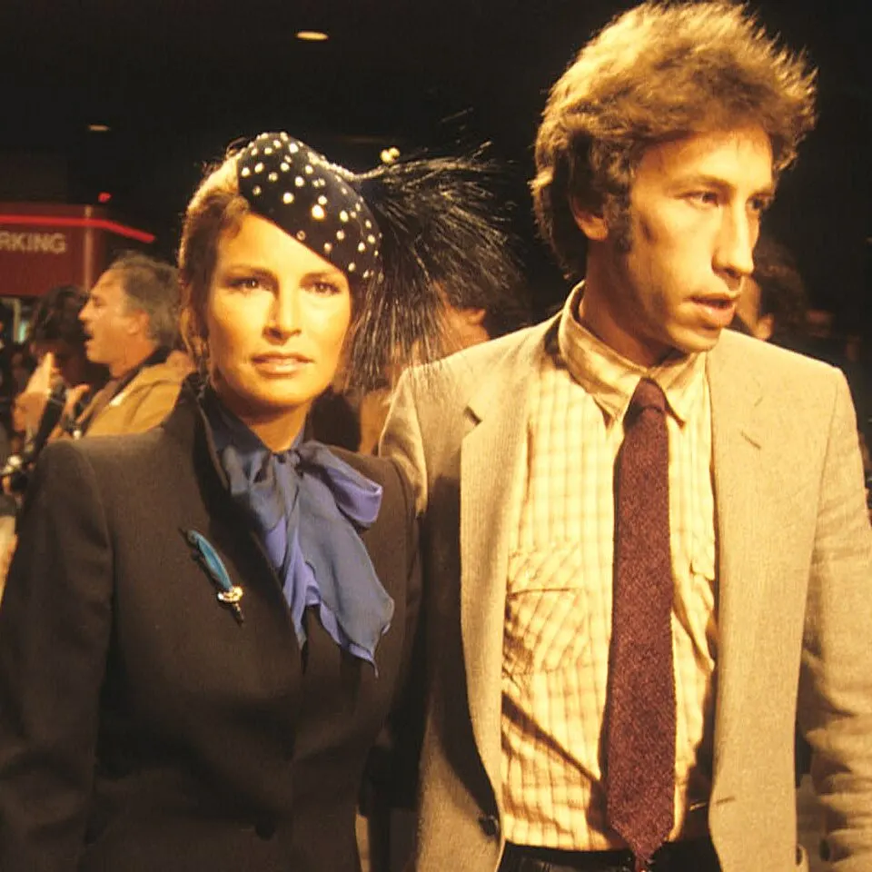 Raquel Welch and husband André Weinfeld at the 1979 premiere of The Rose, starring Bette Midler.