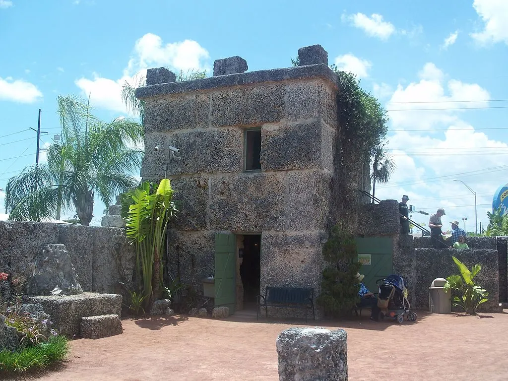 The living quarters at Coral Castle in Homestead, Florida, photographed in 2011.