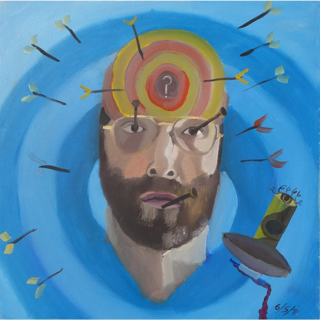 Bryan Charnley’s Self Portrait #7 was painted on May 6, 1991