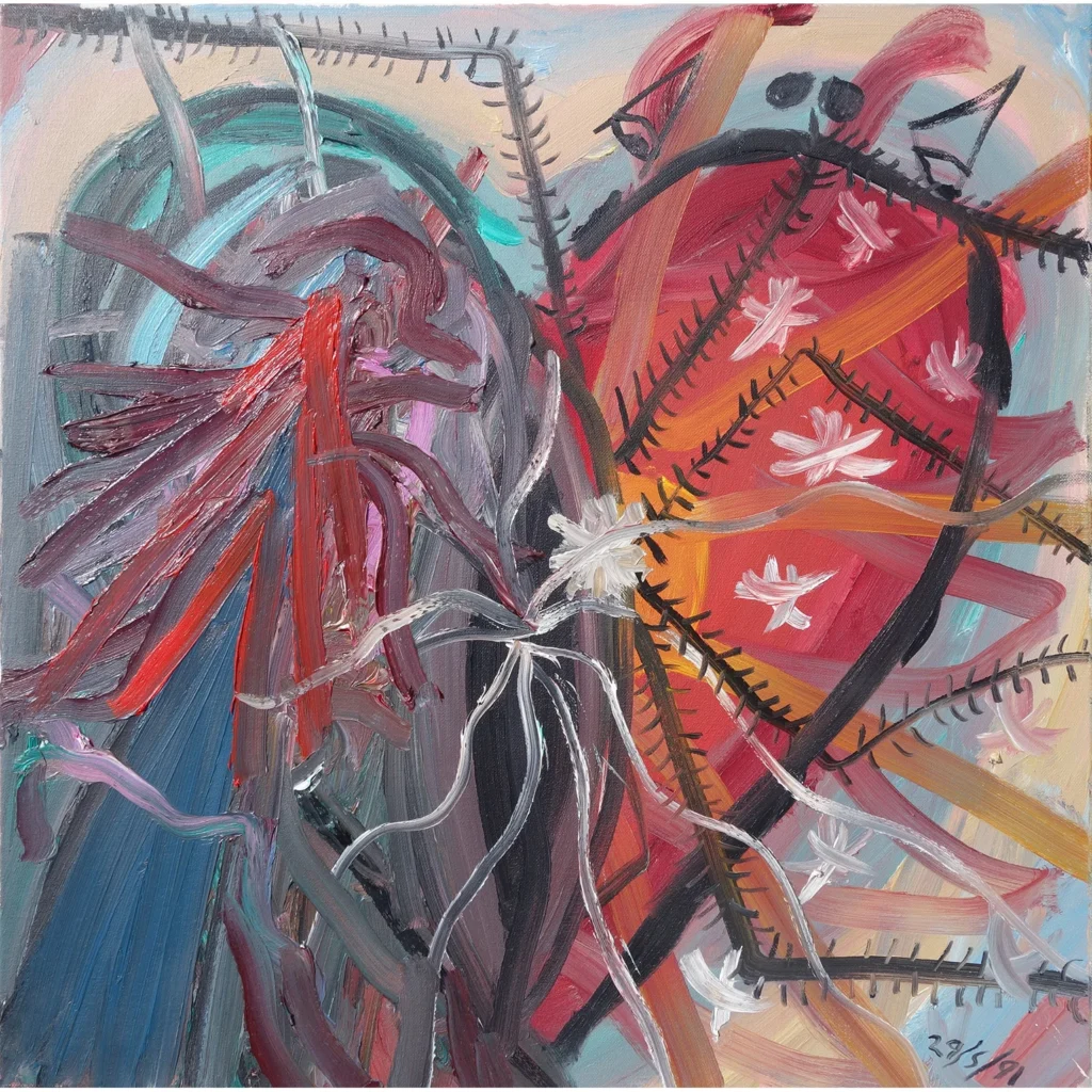 Bryan Charnley’s Self Portrait #11 was painted on May 24, 1991