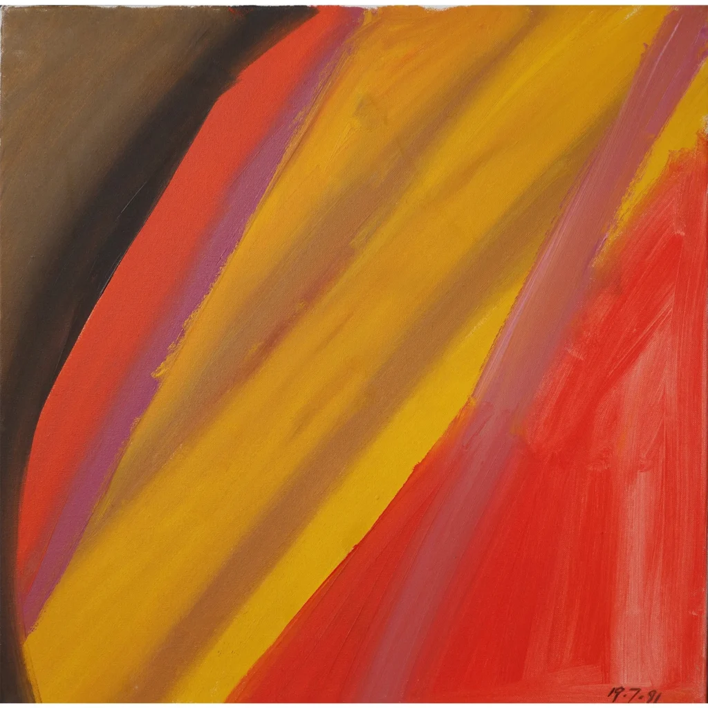 Bryan Charnley’s Self Portrait #17 was painted on July 19, 1991