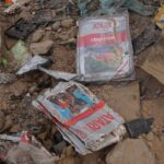 E.T. and Centipede Atari game packaging recovered from the Alamogordo landfill dig