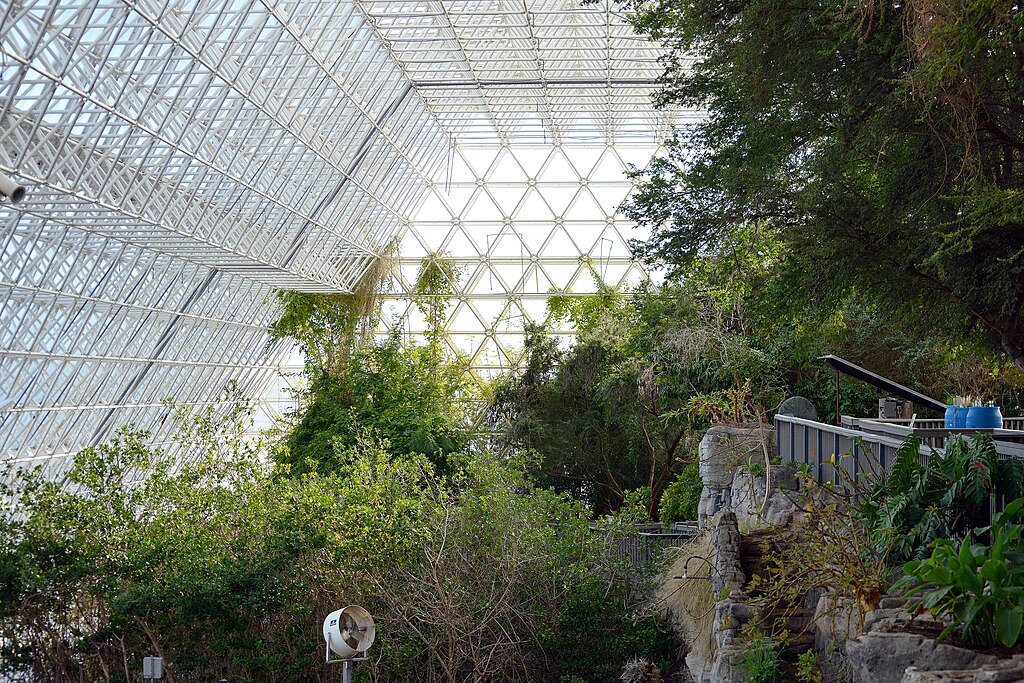 Biosphere 2 facility operated by the University of Arizona in Oracle Arizona