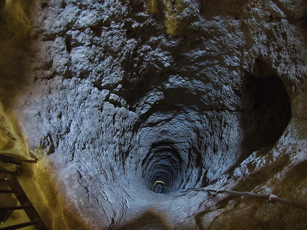Interior of Derinkuyu, the ancient multi level underground city in Turkey that once sheltered around 20,000 people