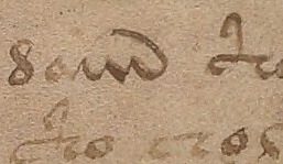 Magnified view of cracks in old ink on the Voynich Manuscript that Newbold mistook for cryptic writing.