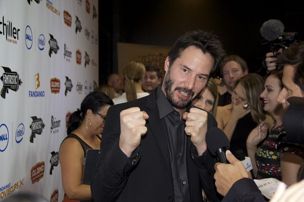 Keanu Reeves in 2014, used in an article about how John Wick became a franchise after early financing struggles