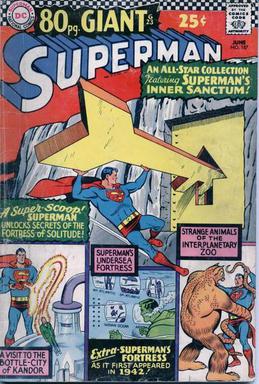Silver Age Fortress of Solitude from Superman #187 illustrated by Curt Swan and George Klein