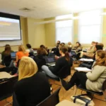 Anthropology class in Dinwiddie Hall
