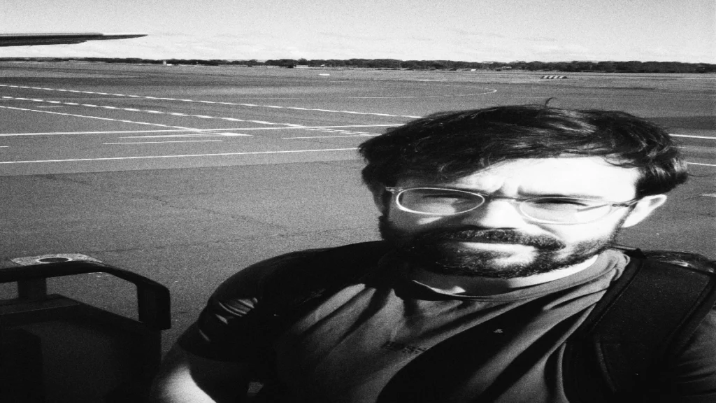 Young Harold Shipman boarding a plane