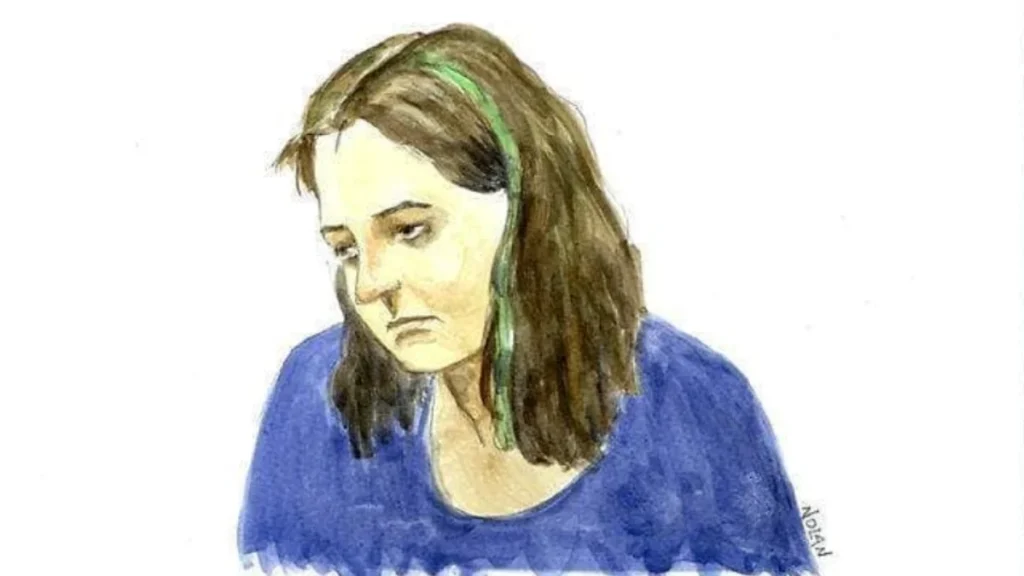 
Courtroom sketch of Caroline Reed Robertson in Melbourne in 1999