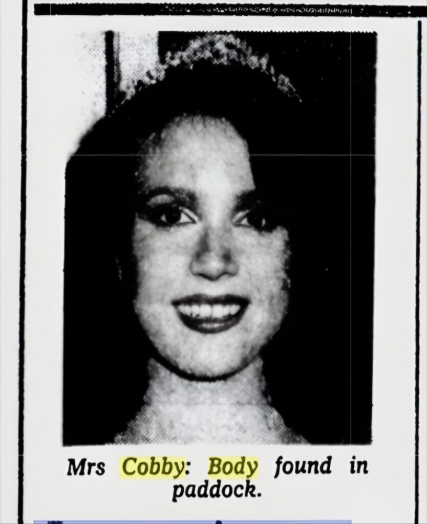 Anita Cobby's photo published in 'The Age', upon the discovery of her body.  
