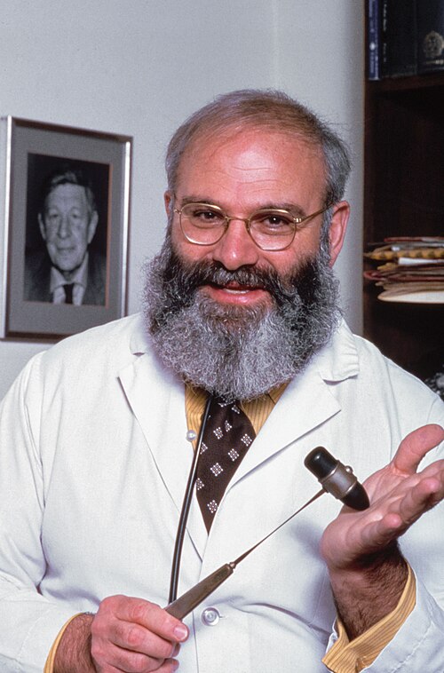 Dr. Oliver Sacks, whose experiments on L-DOPA helped patients temporarily regain mobility in the 1960s.