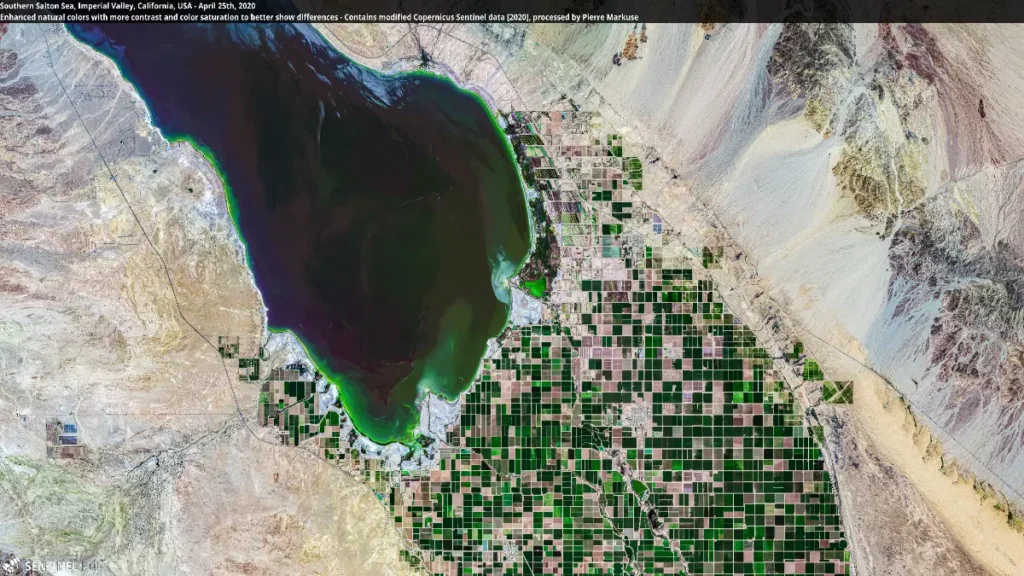 Southern Salton Sea, Imperial Valley, California, USA - April 25th, 2020 