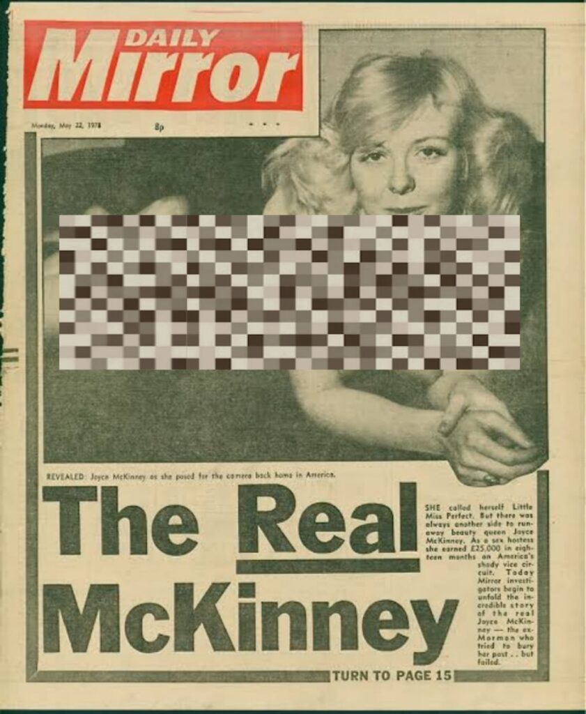 The Daily mirror would leave no stone unturned in bolstering their claim, though McKinney vehemently denied the statements made by them. Image taken via Google News Archive, from The Daily Mirror.