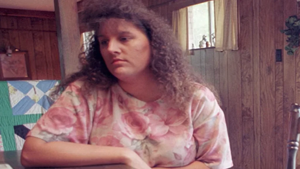 Tonda Dickerson pictured during video coverage of the legal battles that followed her $10 million lottery win.