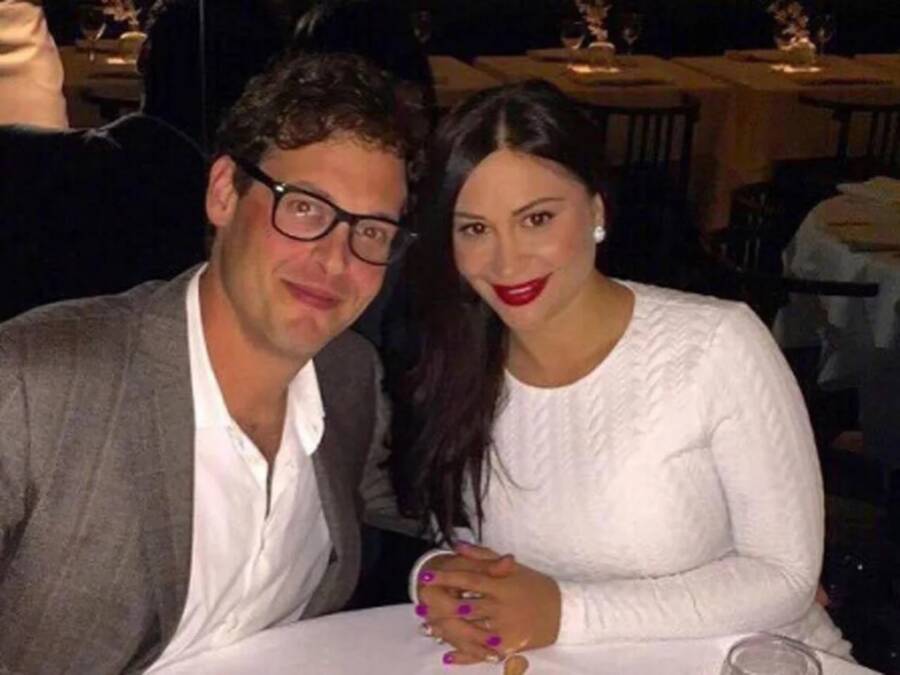 Blake Leibel sits beside Iana Kasian at a restaurant, with Leibel wearing glasses and a grey blazer while Kasian smiles in a white top. The image has been used in coverage of the Iana Kasian murder case, in which Leibel was convicted of killing Kasian in 2016.