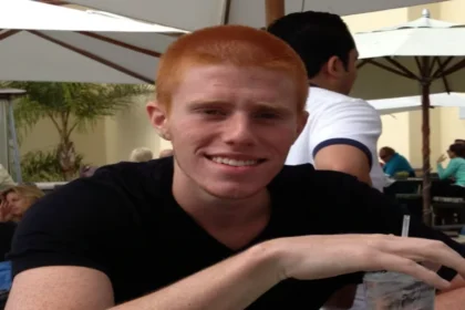 Bryce Laspisa sitting at a table
