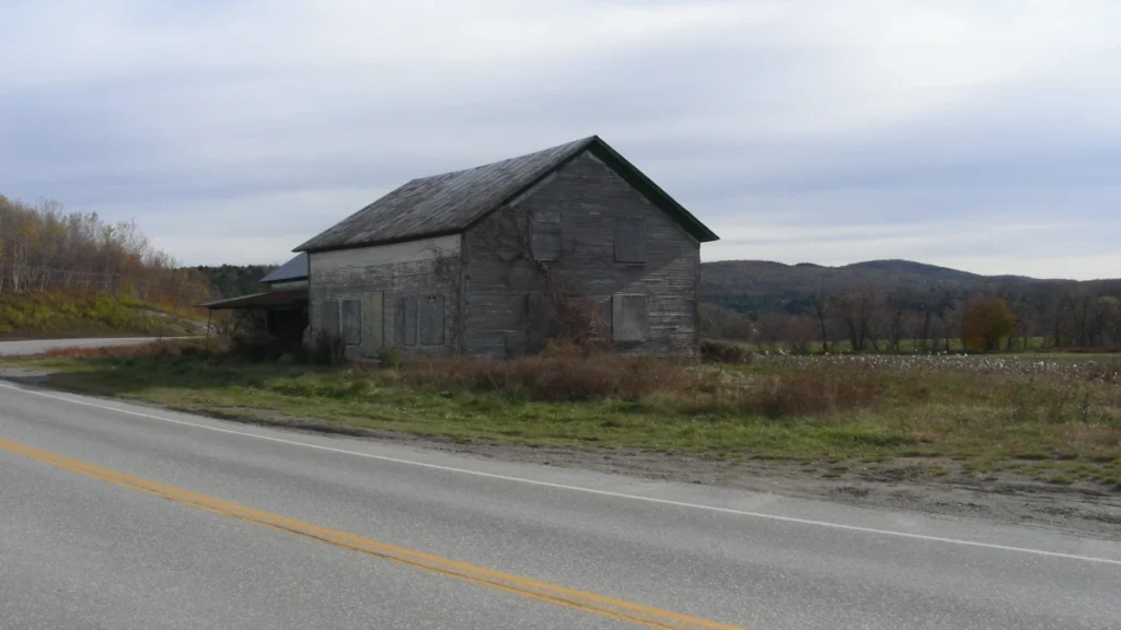 The abandoned Dutchburn farmhouse in Vermont, where Brianna Maitland’s car was found after her 2004 disappearance.