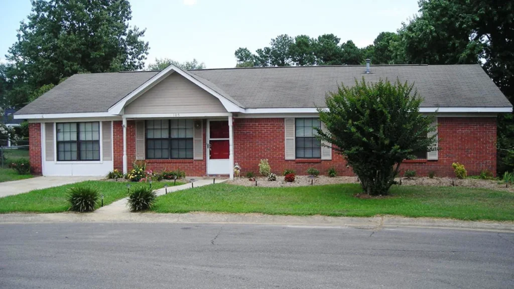 Single-storey brick house at 105 Honey Locust Drive in Tupelo, where Leigh Occhi vanished in 1992.