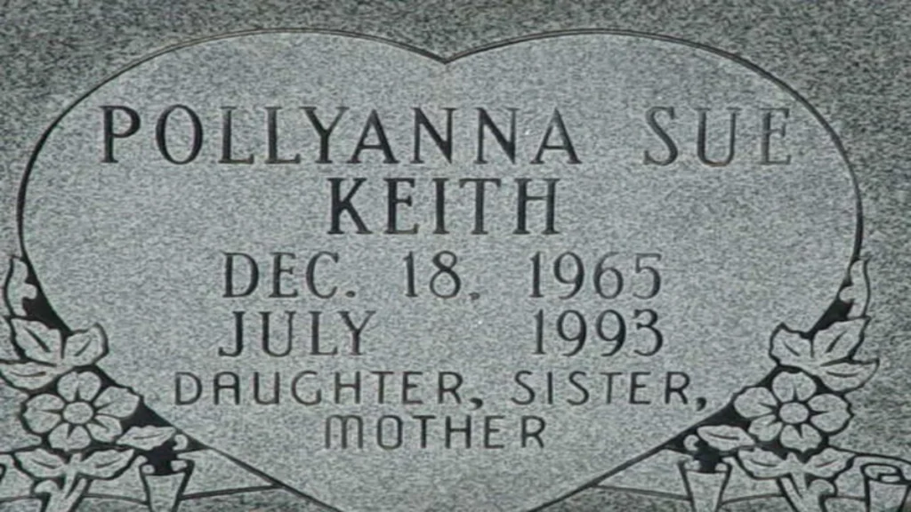 Gravestone of Pollyanna Sue Keith, whose remains were briefly misidentified as belonging to Leigh Occhi.
