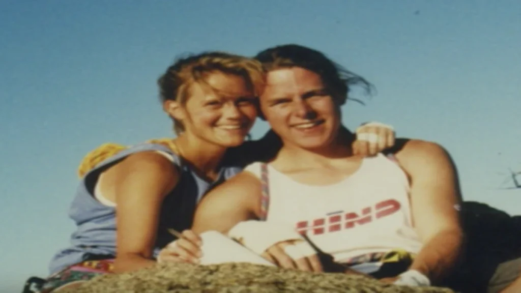 Amy Wroe Bechtel and her husband, Steve Bechtel, posing together outdoors