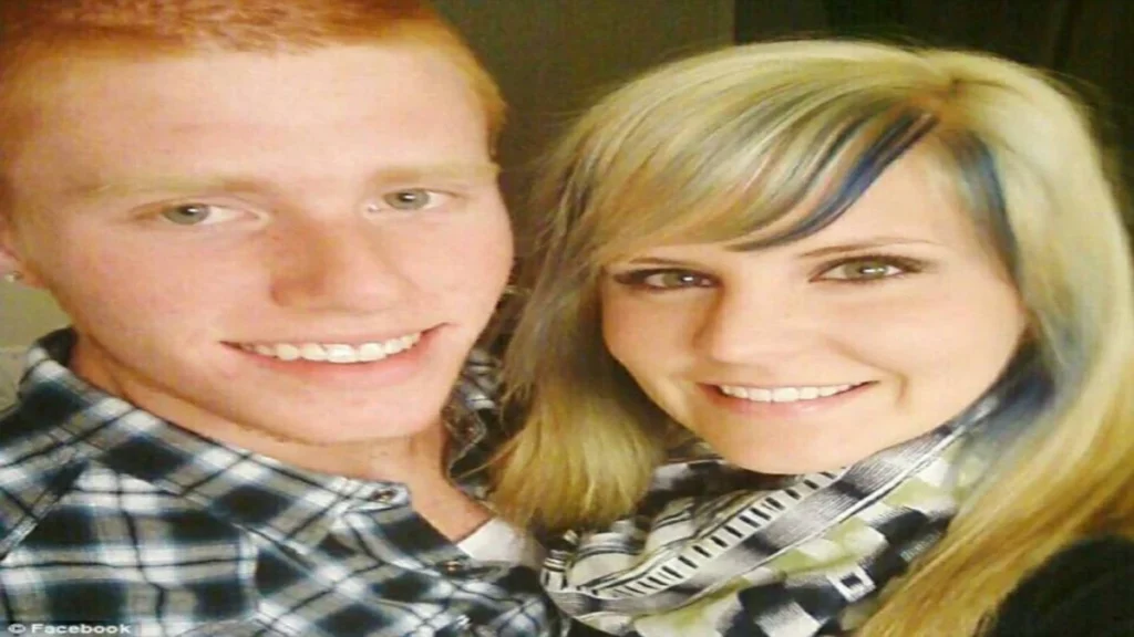 Bryce Laspisa posing for a photo with his girlfriend, Kim Sly.