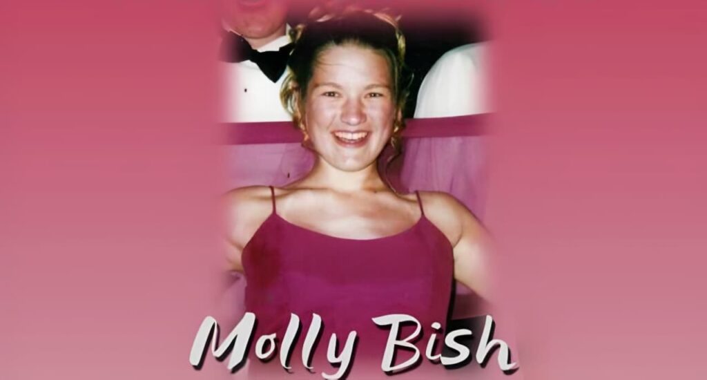 Missing-person poster showing Molly Bish, a 16-year-old Massachusetts lifeguard who disappeared from Comins Pond in Warren in June 2000.