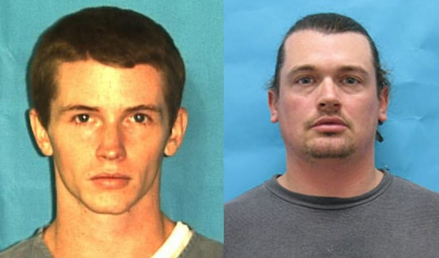 Later police mugshots of brothers Derek and Alex King.
