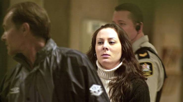 A recent photo of Kelly Ellard, now much older, taken during court proceedings. Image taken from the Global Mail.