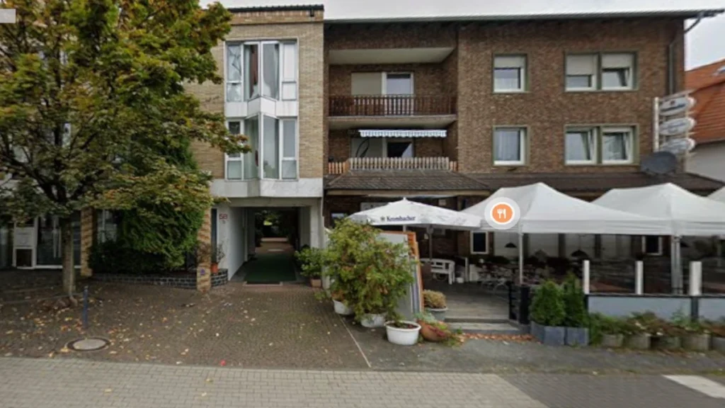 Street view of the apartment building in Paderborn where Frauke Liebs lived before she disappeared.