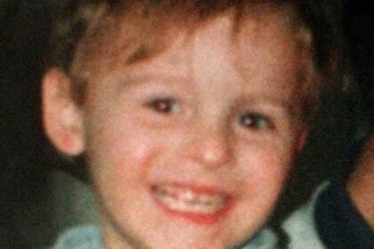 James Bulger smiling in a family photograph before his murder in 1993.