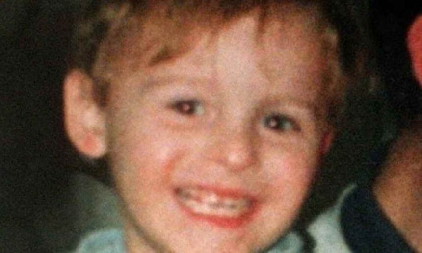 James Bulger smiling in a family photograph before his murder in 1993.