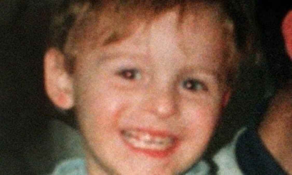 James Bulger smiling in a family photograph before his murder in 1993.