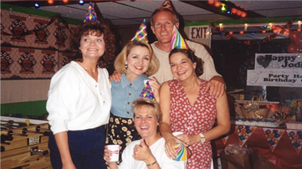 Jodi and friends at a birthday party thrown for her weeks before she disappeared.