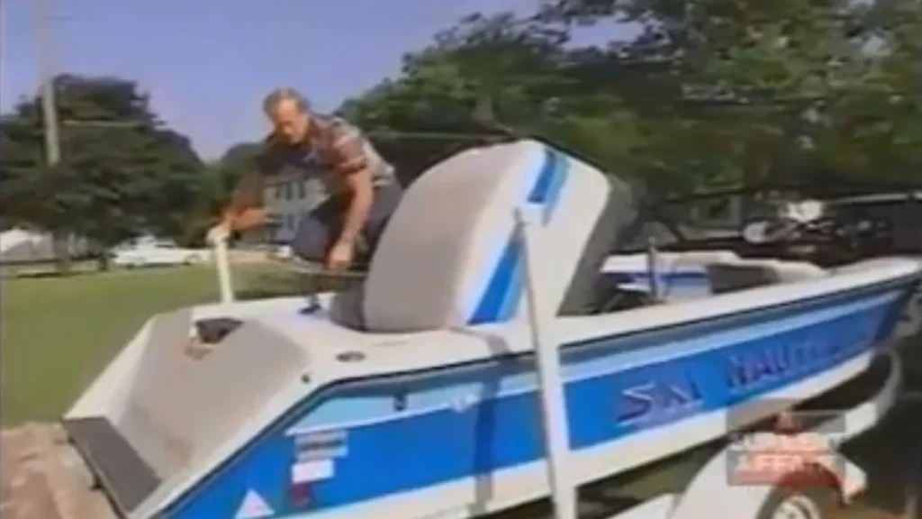 Vansice stated that he’d named his boat after Jodi, however it was not painted on the back.