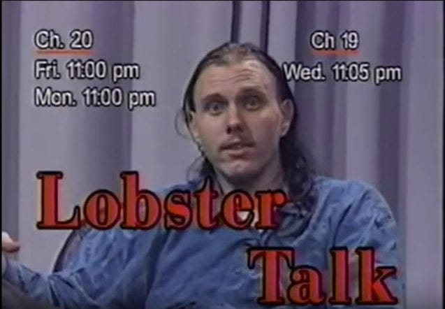 Screenshot from the television programme Lobster Talk hosted by Grady Stiles III.