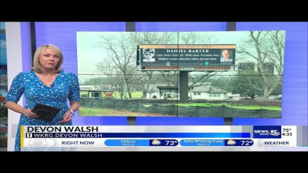 News 5 report about the renewed investigation into Daniel Barter’s 1959 disappearance.