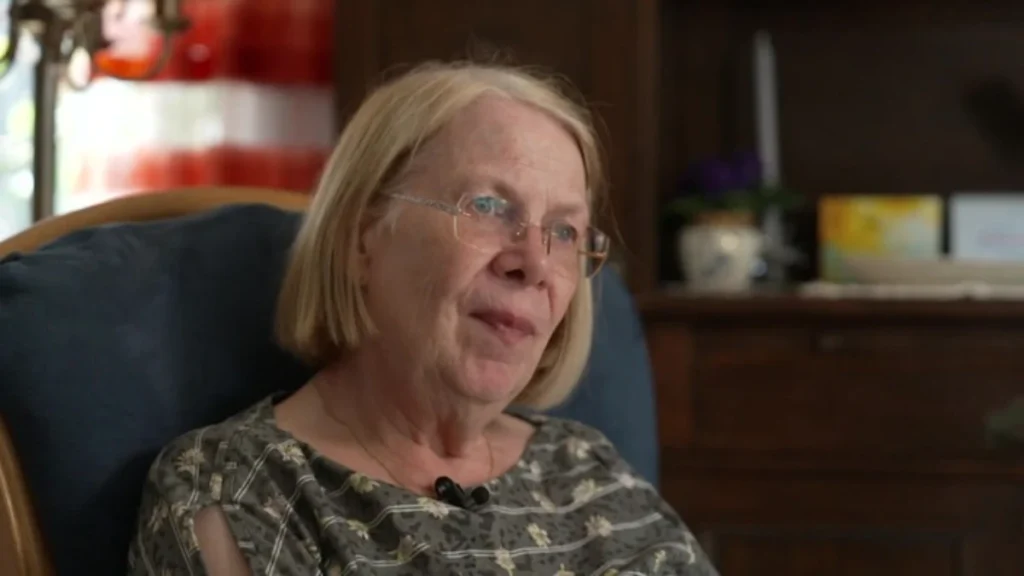 Ingrid Liebs speaking during an interview about the unsolved murder of her daughter, Frauke Liebs.