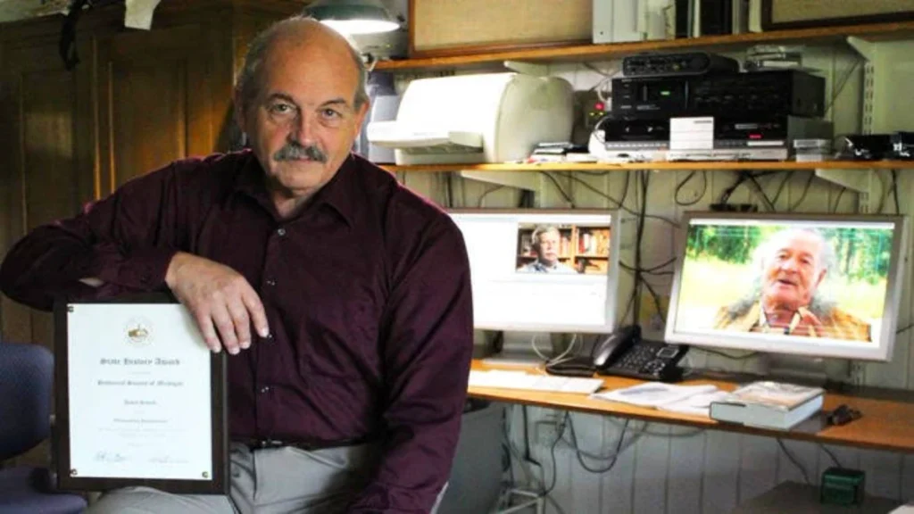 Hope College Professor David Shock who commissioned the film on Janet Chandler.