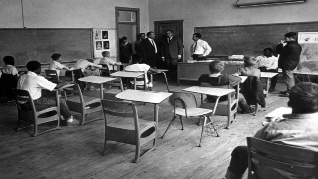 Florida Governor Claude Kirk touring the Dozier School for Boys in 1968.