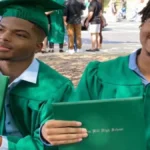 Qaadir and Naazir Lewis celebrate their graduation day.