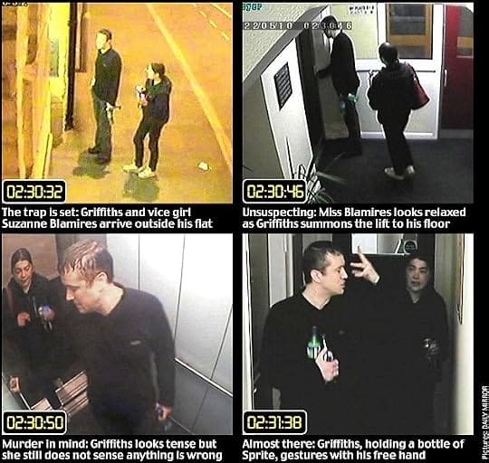 CCTV Footage clearly shows Stephen approaching Suzanne and leading her to his flat. Image taken from the Daily Mirror.