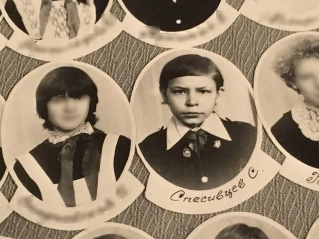 Alexander Spesivtsev in school. Image courtesy of Rostislav Bardokin.