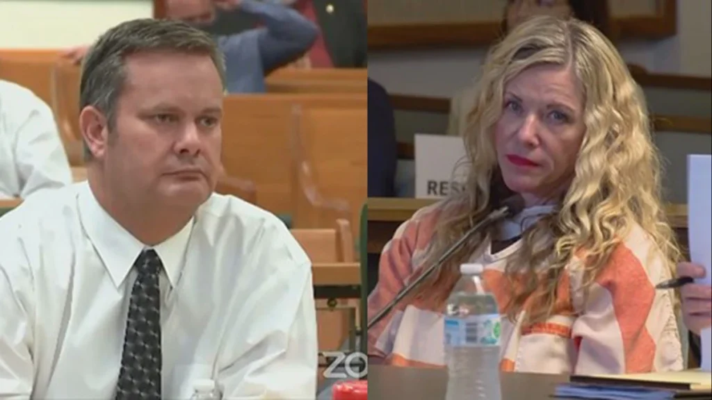 A composite image of Chad Daybell and Lori Vallow.
