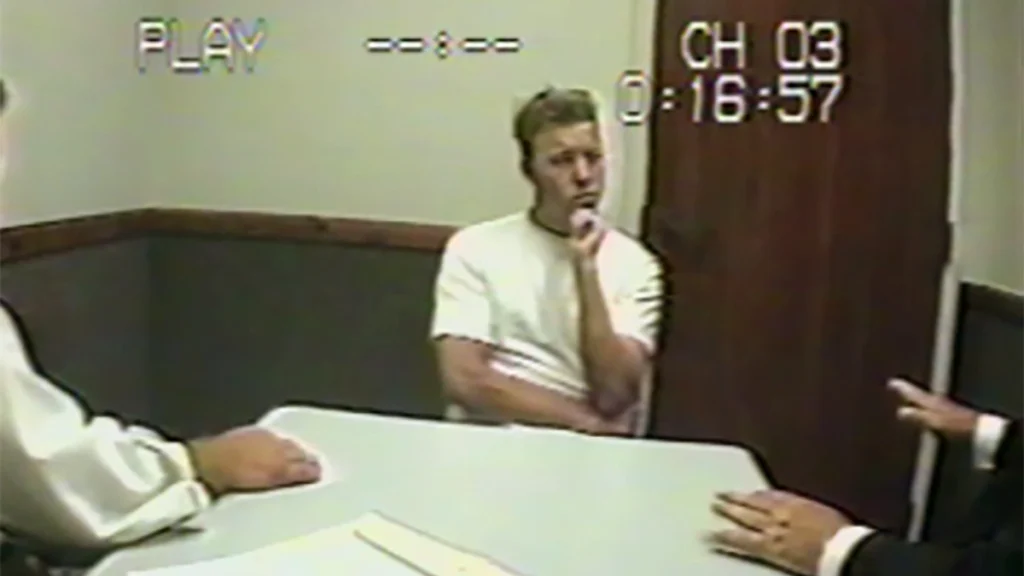 Paul Flores during his first interrogation following Kristin Smart’s disappearance.