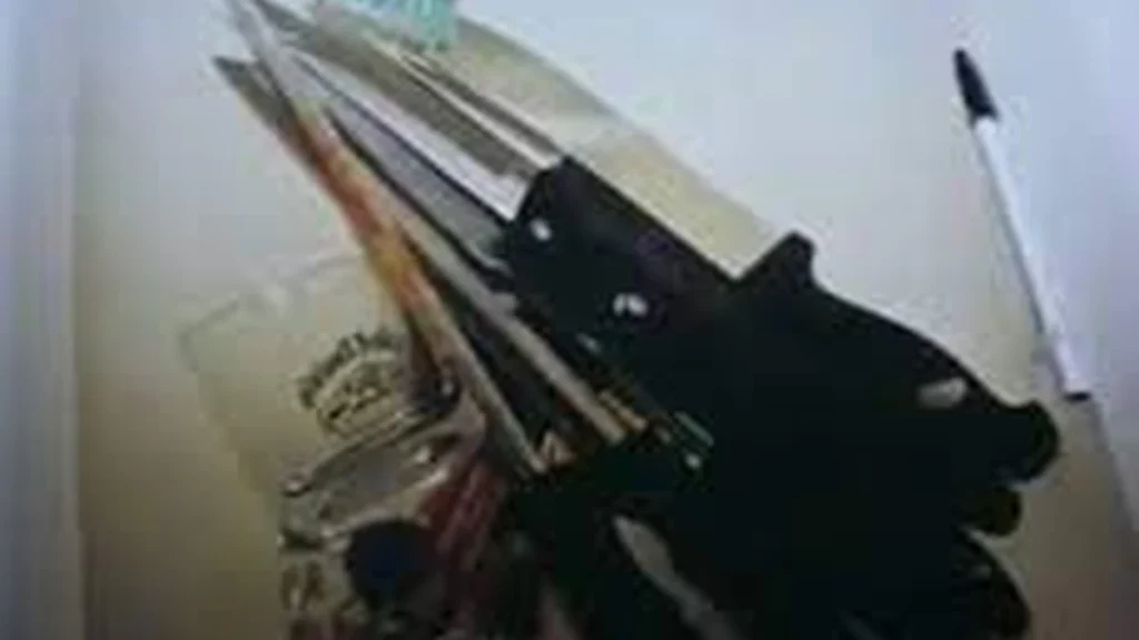 Items recovered by police from the sink