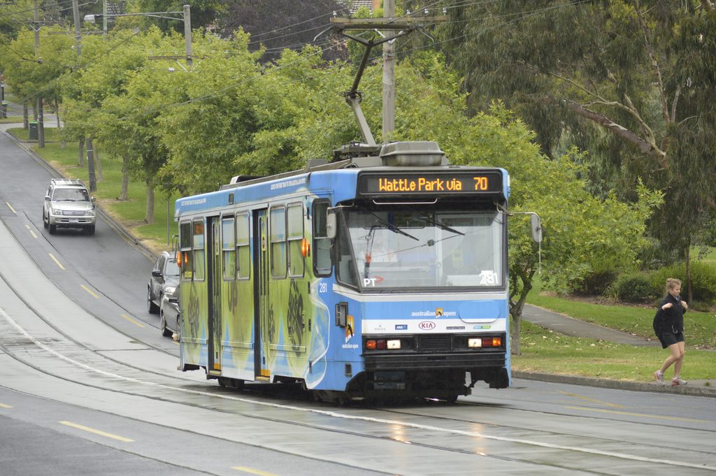 A tram on Riversdale Road outside Wattle Park in November 2013. Rachel’s father expected to collect her at a Wattle Park tram stop on March 1, 1999.